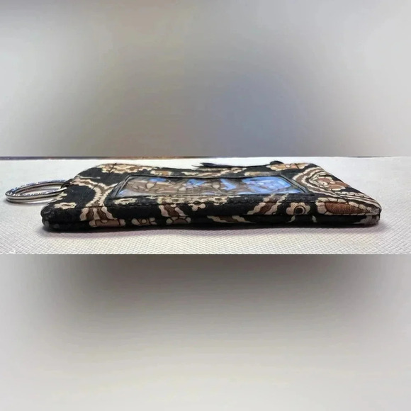 RETIRED: Vera Bradley | Ladies Caffe Latte ID coin keyring purse. - Picture 3 of 13